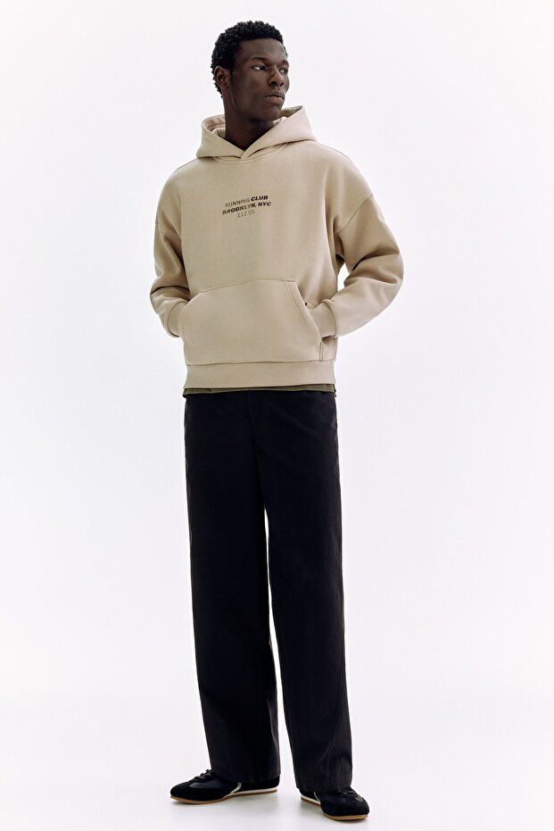 Kapüşonlu Üst Loose Fit - 2