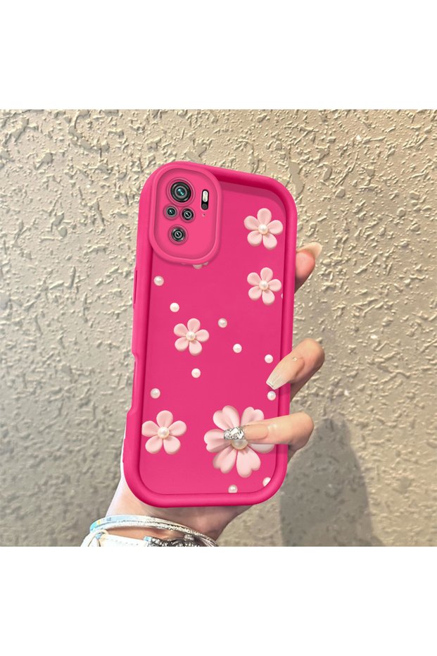 Case for Redmi Note 10 4G/Note 10S Plain Floral, High Quality Silicone, Shockproof, Stylish