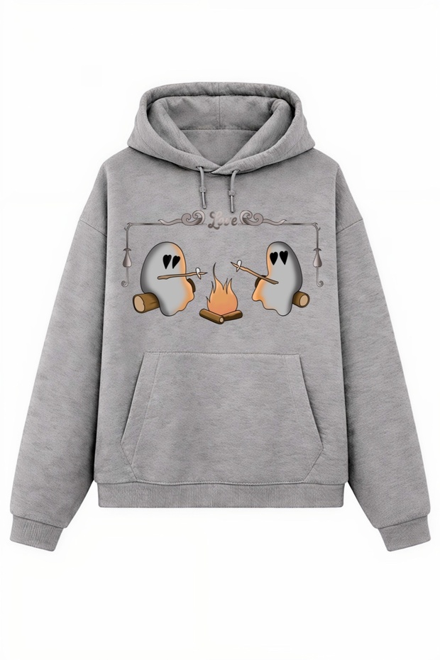 Campfire Love – Ghost Design Sweatshirt / Hoodie