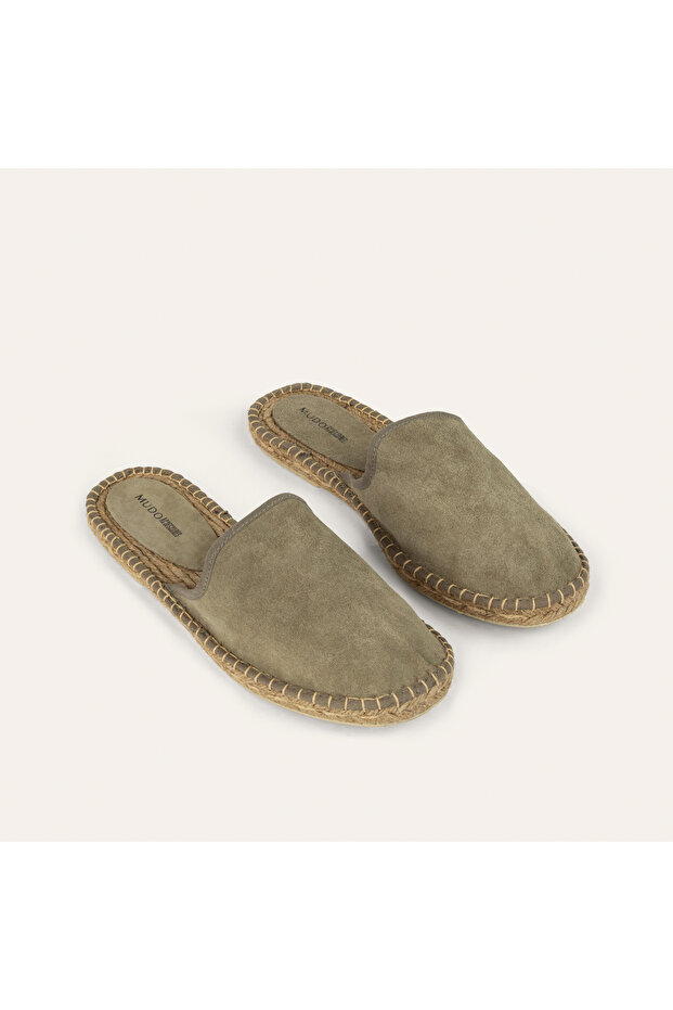 DERİ ESPADRİL TERLİK - 1