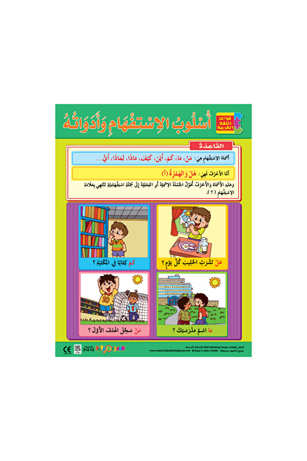 صيغة الاستفهام - لوحة جدارية باللغة العربية - 1