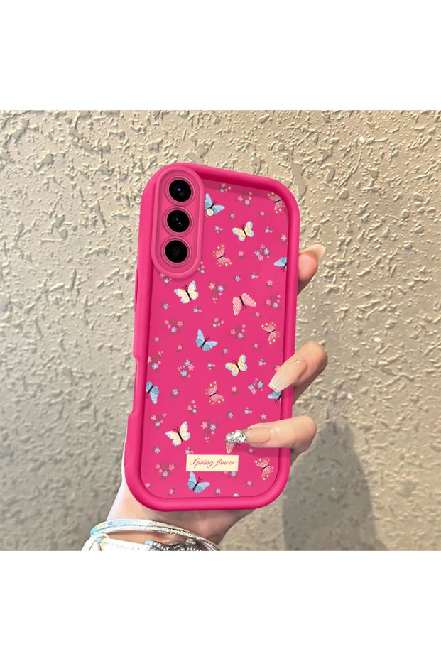 Samsung Galaxy A36 High Quality Plain Butterfly Case, Silicone, Shockproof, Stylish