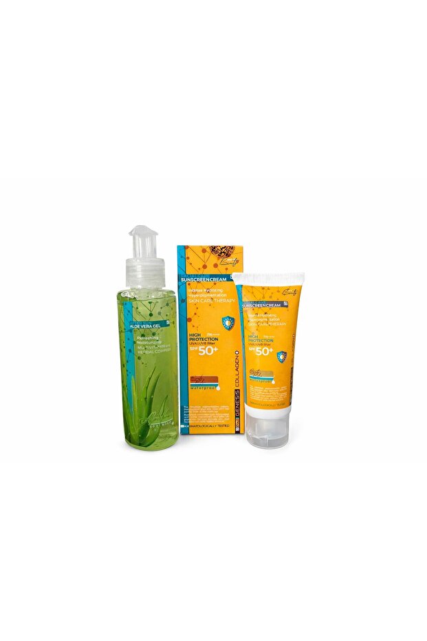 Tone Equalizing Tinted Facial Sunscreen 40 ml & Gifted after Sun Aloe Vera Gel 100 ml
