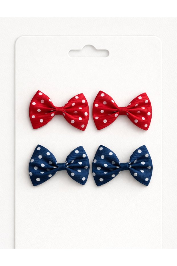 Polka Dot Pcs Bowknot Baby Kids 4-Piece Clip Buckle