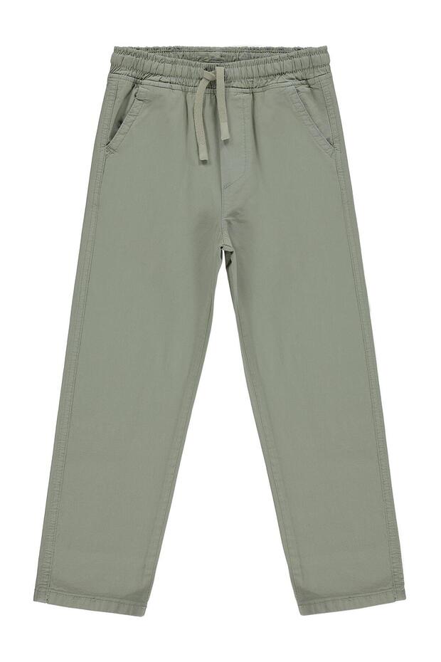 Elastic Waist Pants for 6-9 Years Old - Gray