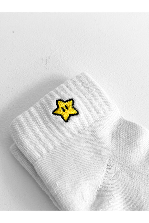 وايت ستار مطرز جوارب نصفية - 2