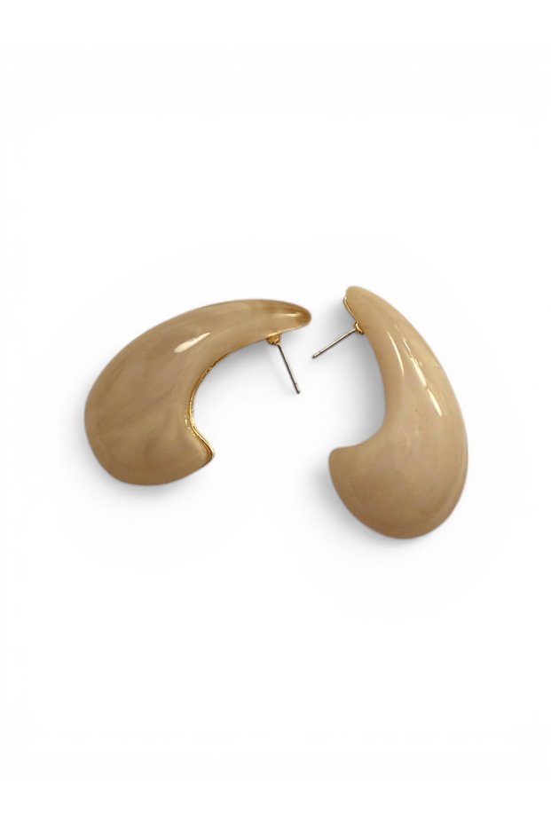 Damla Model Double Colored Earrings