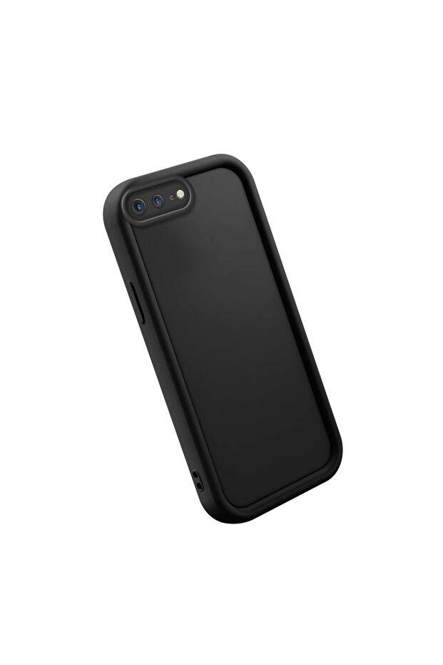 حافظة سيليكون سوداء متوافقة مع هاتف iPhone 7 Plus/8 Plus مع حماية للكاميرا ومقاومة للصدمات - 3