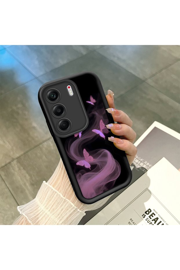 Tecno Camon 40(Cm5) Compatible Black Silicone Case Shockproof with Camera Protection