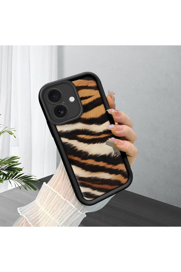 iPhone 16 Plus Compatible Black Silicone Case with Shockproof Camera Protection