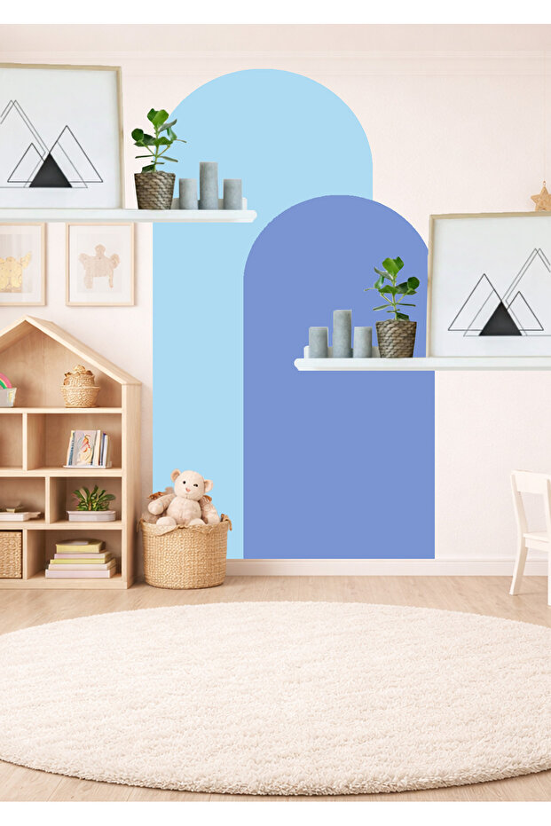 Бохем Овал 2-компонентен стенен стикер - 2