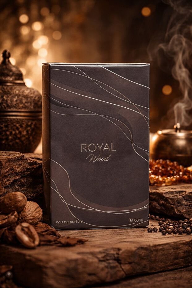 Royal Wood Eau de Parfum | Long-lasting Unisex | Cardamom, Sichuan Pepper, and Oud| 100ml