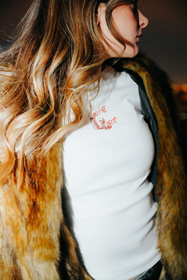 BABY TEE WINE NOT TİŞÖRT - 1