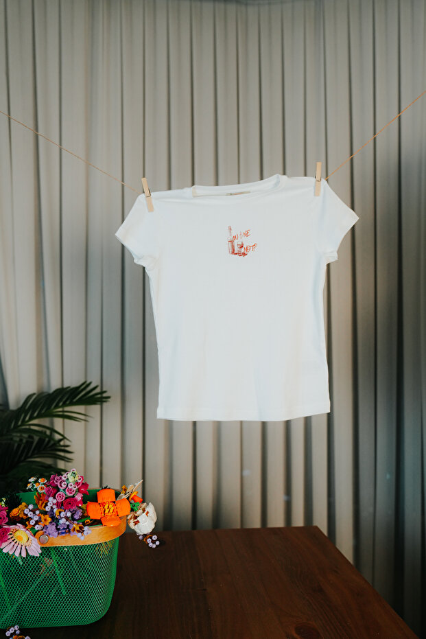 BABY TEE WINE NOT TİŞÖRT - 2