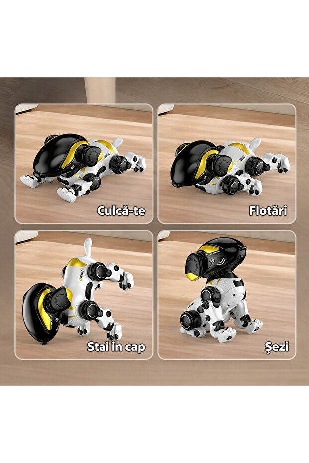 Caine Robot Inteligent cu Telecomanda 2.4G, Programabil, Efecte si Sunete Multiple functii - 4