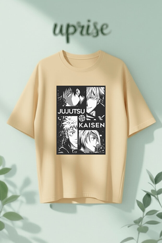 Jujutsu Kaisen Printed Cotton Lu Oversized T-Shirt