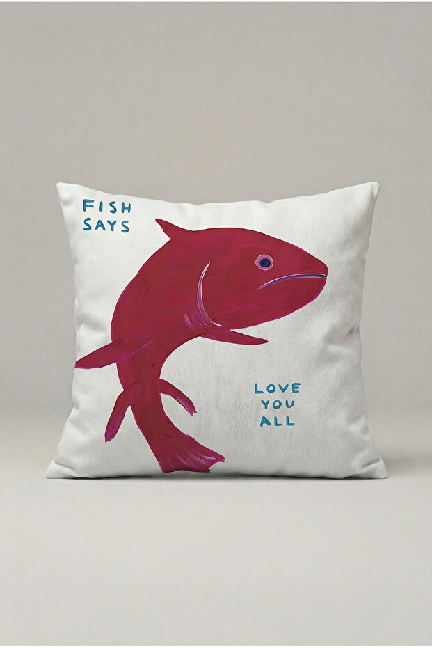 Pop Art Pink Fish Cushion Cover 003 – Avant-Garde 45X45 cm Decorative Cushion Case