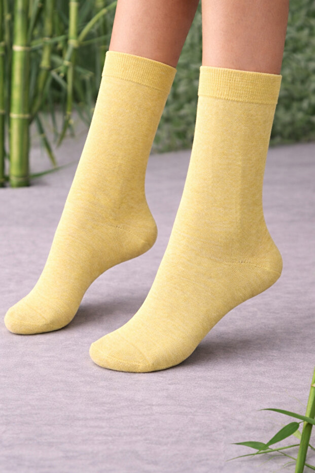 Renkli Bambu Üçlü Çorap - 4