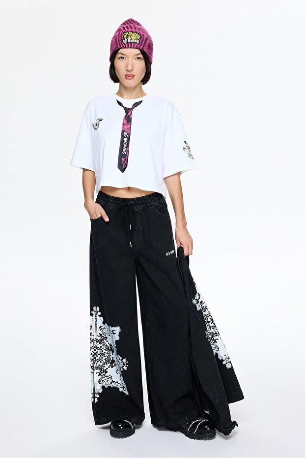 CROP OVERSIZED TEE 005 M - 2