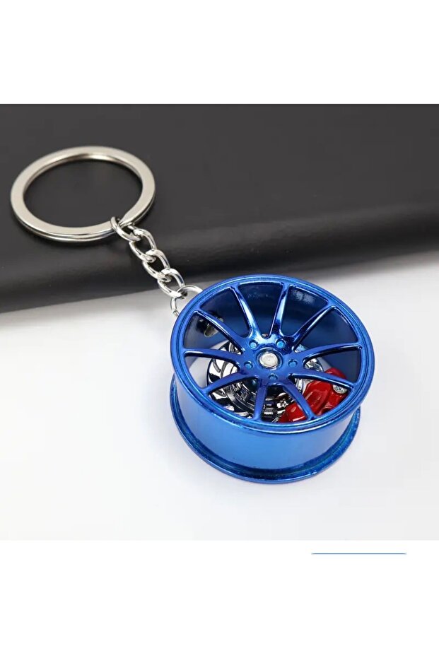 Wheel Rim and Brake Disc Keychain Metal Keychain