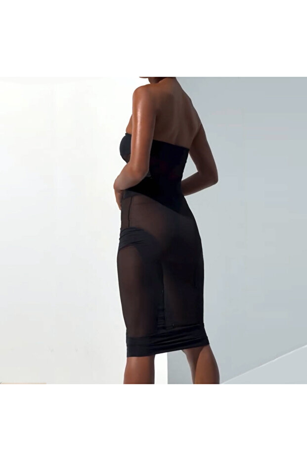 2 PARÇA TRANSPARAN PREMİUM BODYSUİT SET - 2