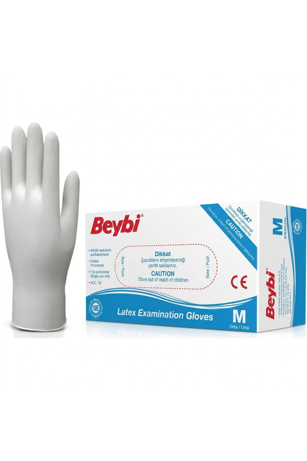 LATEX PUDRALI ELDİVEN 100LÜ (M) - 1