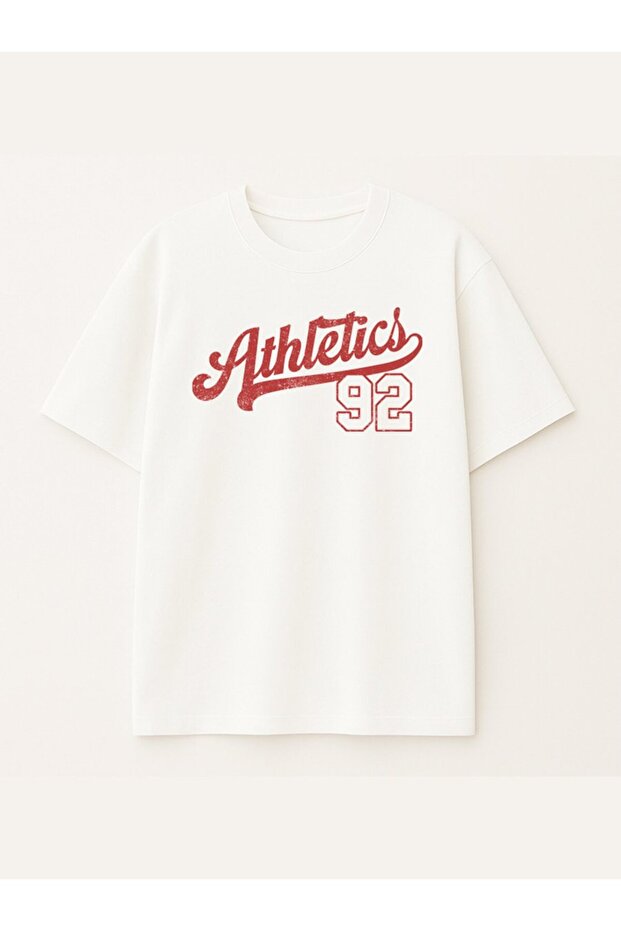 Varsity Printed White T-Shirt