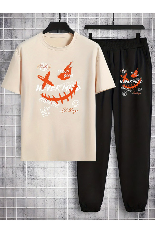 Special Printed Oversized top and bottom tracksuit set