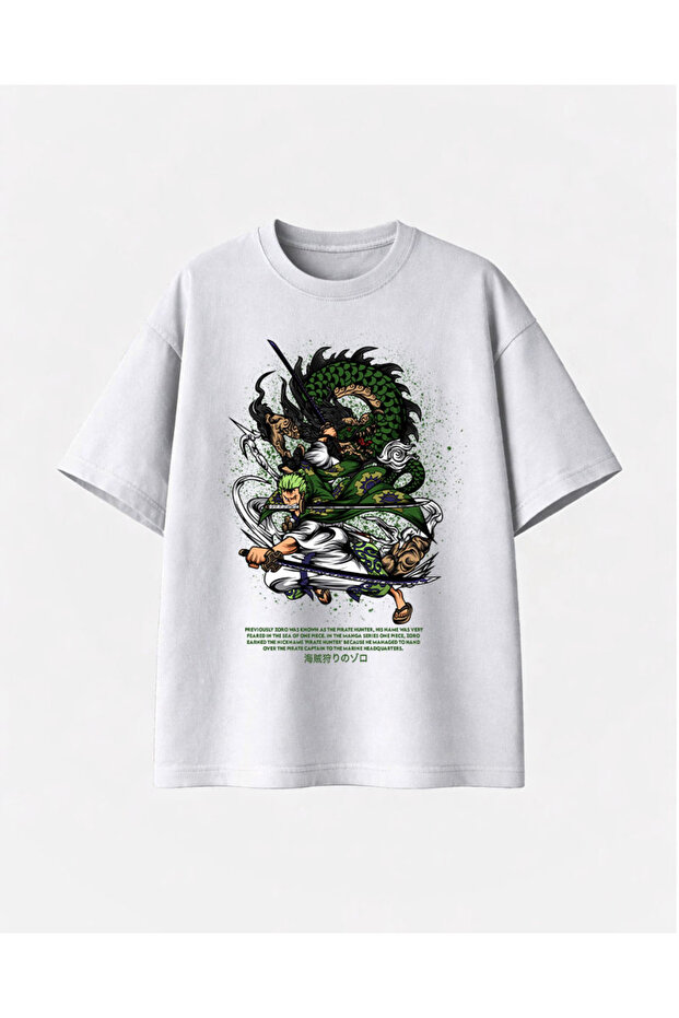Zoro Printed White Tshirt - 1