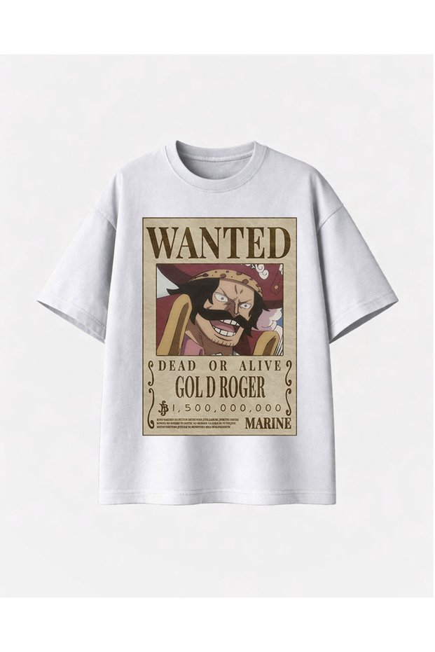 Wanted Goldroger Printed White Tshirt