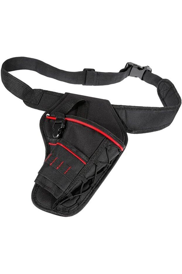 black Drill Holster Driver Drill Holder with Adjustable Waist Belt, Electric Tool Pouch Bag with Too