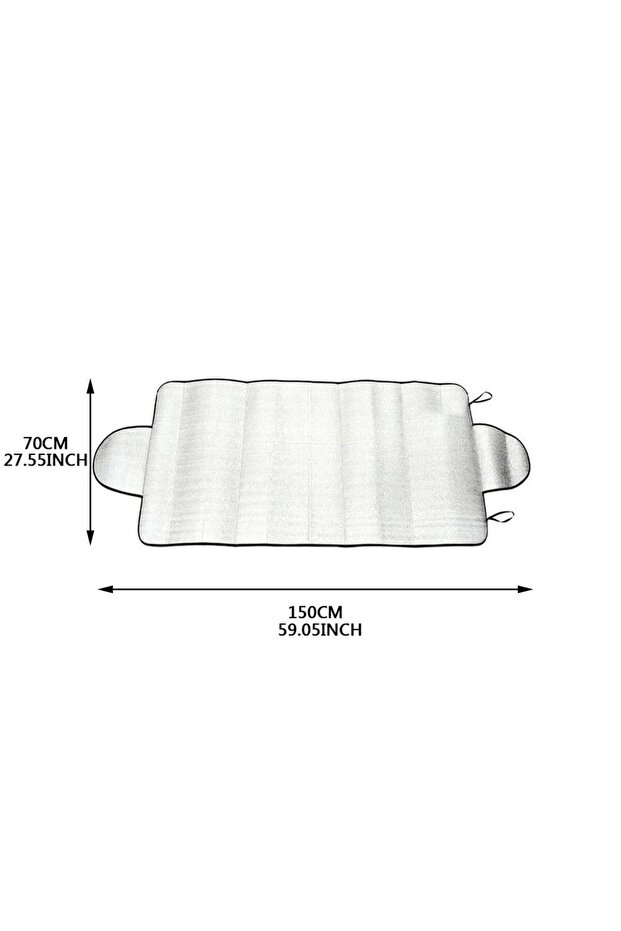 Silver Car Sunshade Cover UV Blk Sun Blking Cover Sun Shield Windshield Cover Auto Reflector Front W