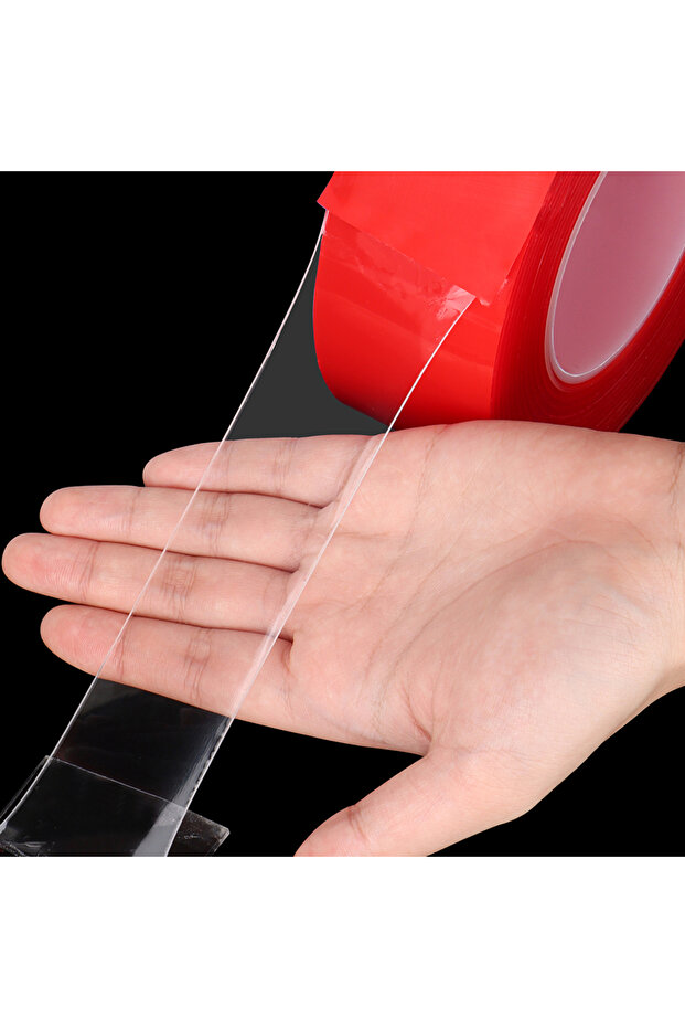10mm 1mm 3M Translucent Strong Traceless Double-Sided Adhesive Tape For DIY Crafts, Model Car Decor
