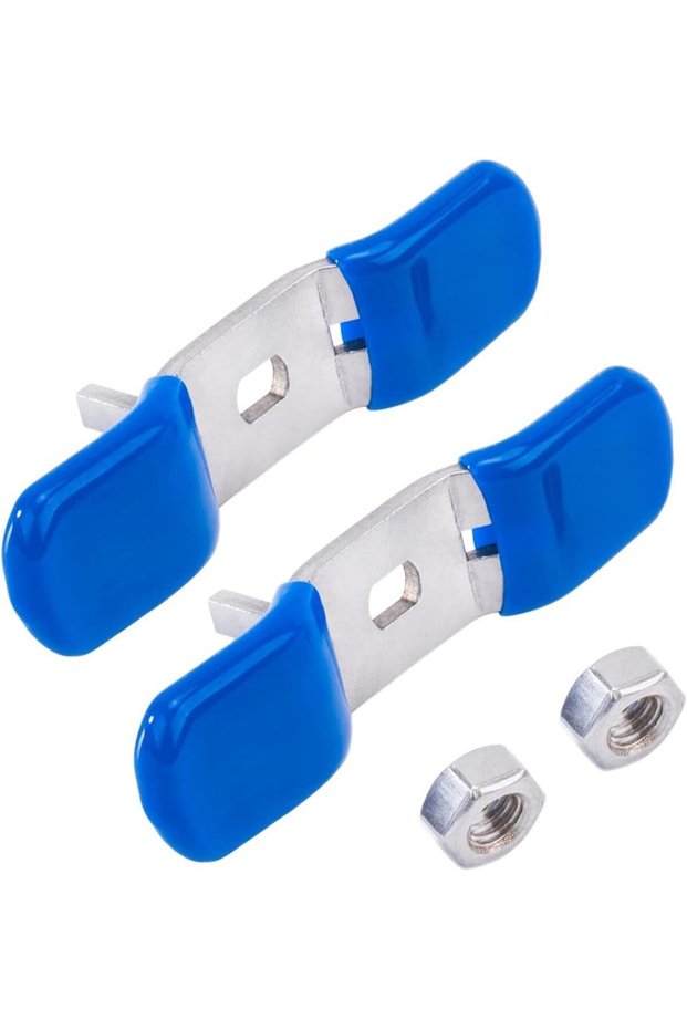 2pc Ball Valve Repair Handle and 2 nuts for Zurn RK34-BVHD 3/4" Stainless Steel Ball Valve Handle...