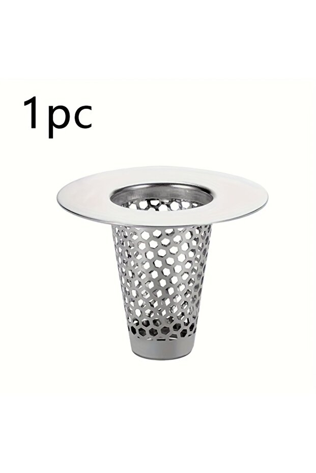 1pc 1pc Bathroom Sink Strainer - Brushed Finish, Hair Catcher with Small Tapered Bathtub Cover