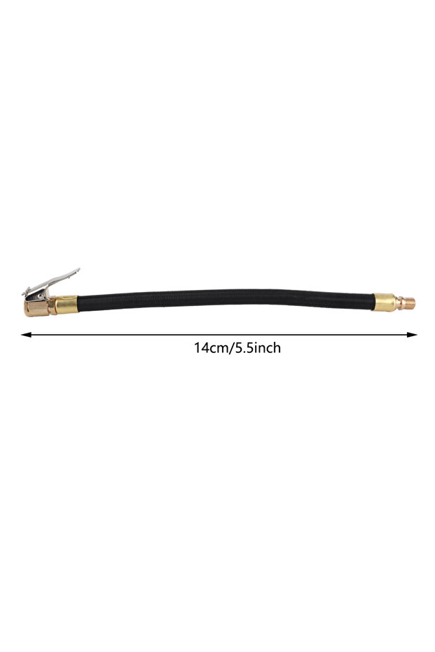 14cm Tire Inflator Extension Tube Tire Inflator Hose Sturdy Structure Flexible Quick Inflation for