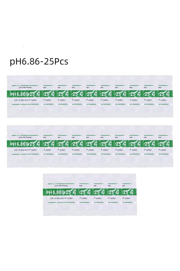 pH-6.86 25pcs 25PCS/lot PH Buffer Powder 4.00/6.86/9.18 Calibration Point PH Measure Calibration Sol