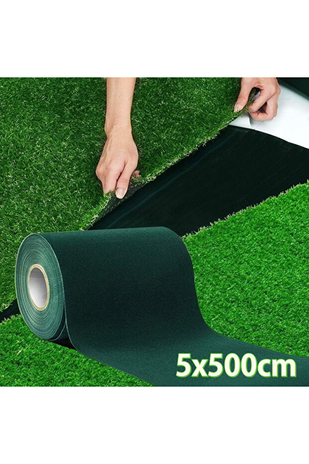1roll 2InX16.4Ft(5cmX5m) Artificial Grass Turf Self Adhesive Seam Tape Lawn,Turf,Carpet Jointing for
