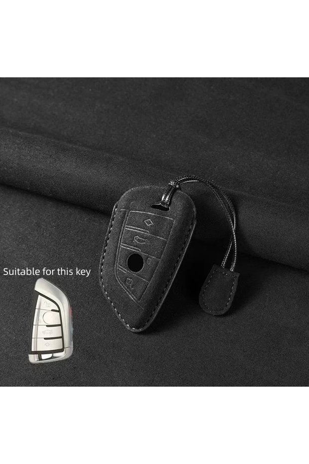 Type A Leather Remote Car Key Cover Keychain Key Case For BMW X1 X3 X4 X5 X6 Series 1 2 3 5 7 G20 G0