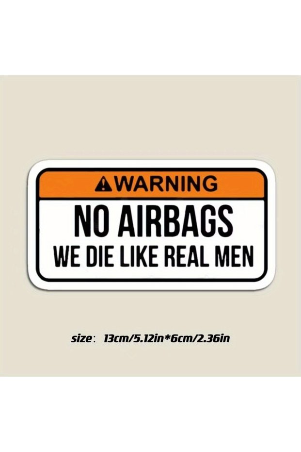 1pc Rebel car stickers-unique no airbags design, waterproof, high-quality PVC vinyl, perfect for car