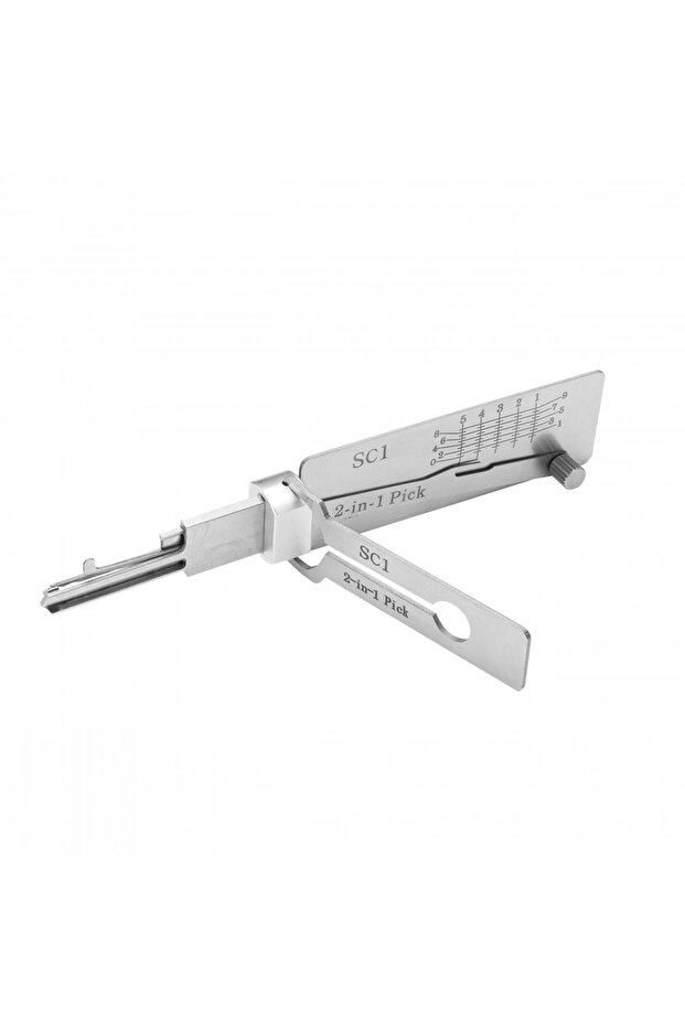 مجموعة أدوات فك تشفير وفتح الأقفال SC1 1-6Set Lishi 2 في 1، أداة فك تشفير المفاتيح، خطاف دقيق لصيانة الأبواب - 1