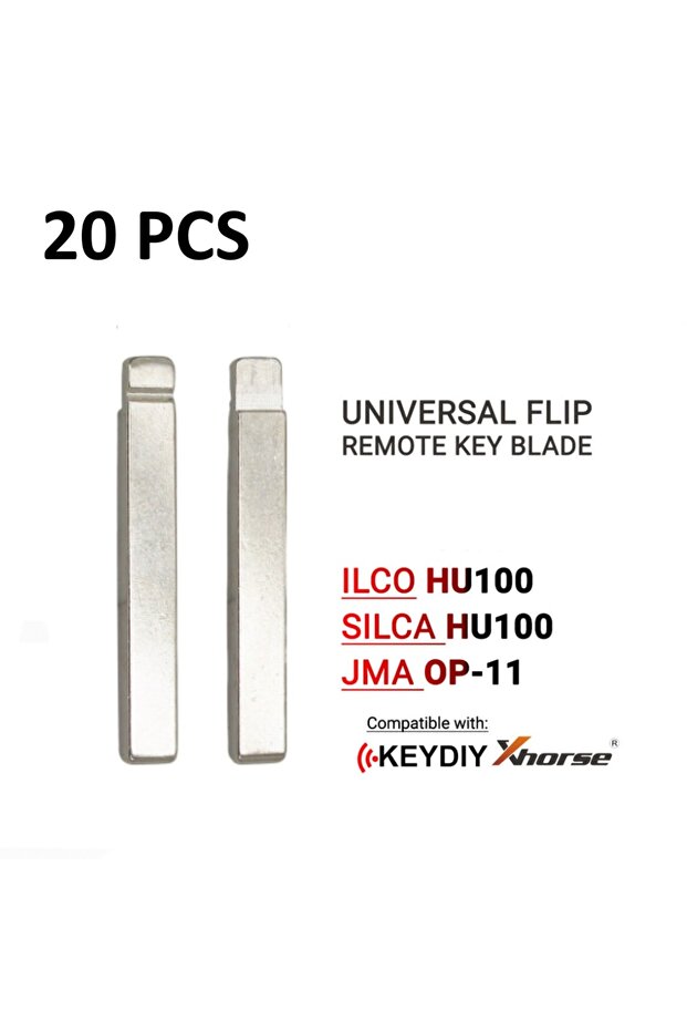 20PCS 10/20PCS 71# HU100 HU100FH Metal Uncut Blank Flip Remote Key Blade