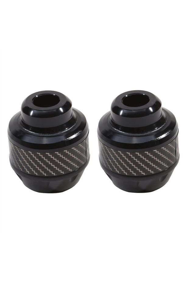 Black 2Pcs Universal Motorcycle Wheel Protection Crash Pad Motorbike Crash Protectors Alloy Motocros