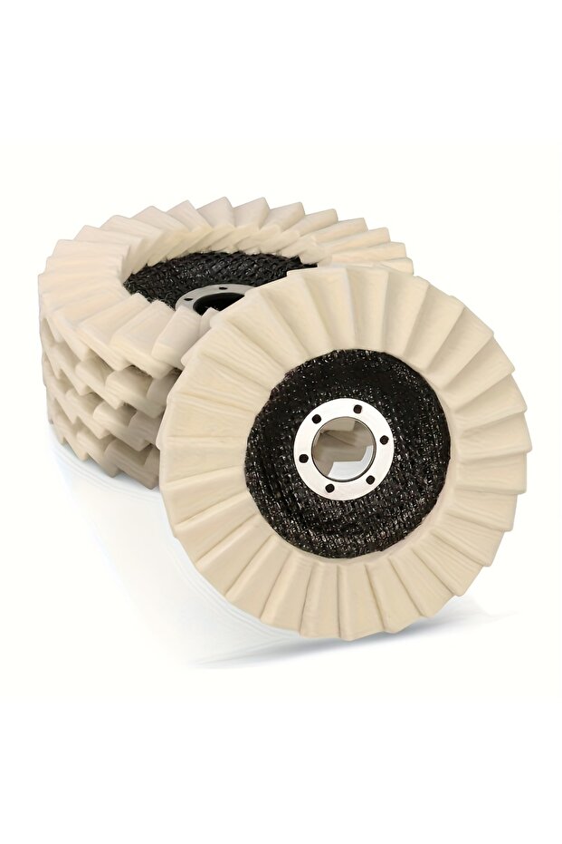 damolun 5-Pack 125mm Angle Grinder Felt Polishing Pads - Shiny Polishing Pads for Grinding and Polis