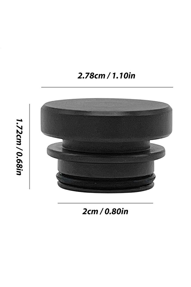 Black 1PC Aluminum Alloy Car Cigarette Lighters Plug Cover Lighters Button Plugs Caps Dust Cover For