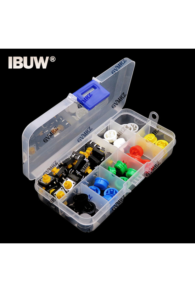 280PCS 280PCS Tactile Push Button Switch Momentary 12*12*7.3MM Micro switch button + (6 colors Tact