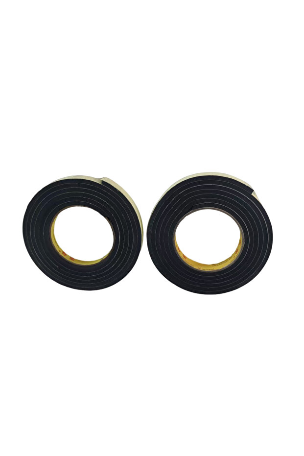 Black 1.5cm-2 Rolls EVA Foam Door Window Sealing Strip Weather Stripping Self-Adhesive Soundproof Wi