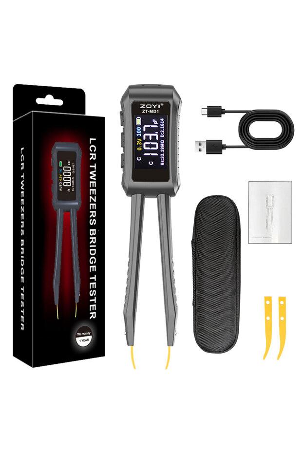 ZOYI MD1 LCR DQ02 MD1 Handheld Digital Bridge Capacitance Inductance Resistance Multimeter ESR Teste