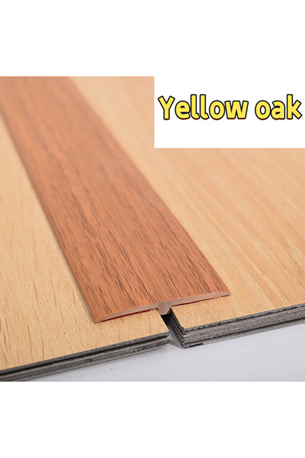 1M Yellow oak 1pc 1m/39.37inch T-Shaped PVC Flooring Transition Strip - Easy Installation,Durable Th