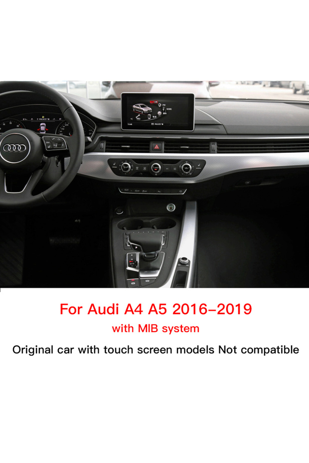 نظام CarPlay لاسلكي لسيارات أودي A4 وA5 وQ7 موديلات 2016-2018 مع نظام أندرويد أوتو وكاميرا خلفية ونظام وسائط متعددة
